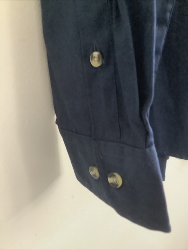 Young USA Mens Button Down Navy Blue long sleeves Size XL Smart Trend New - Picture 8 of 13