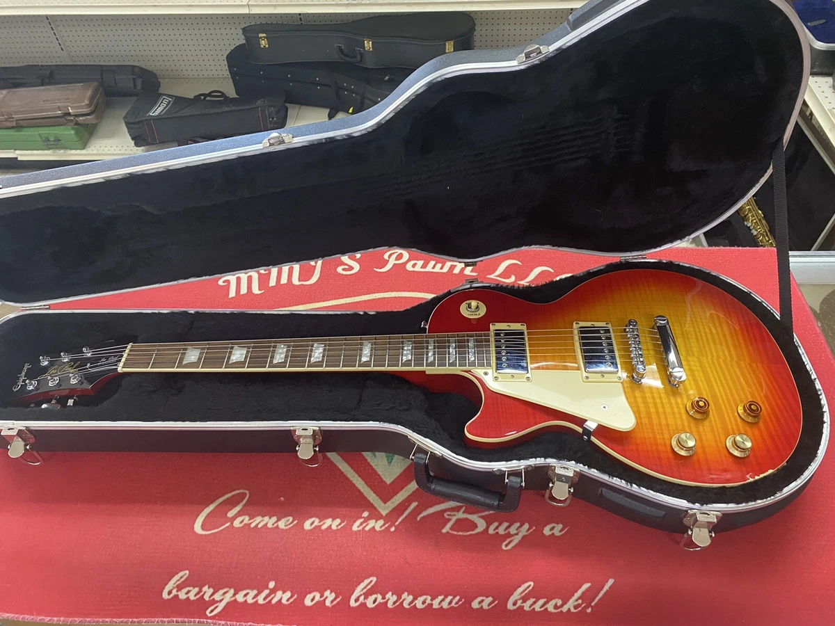Epiphone Les Paul Standard Electric Guitar w Case See Description Sold As Is
