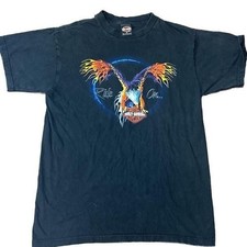 Vintage 2001 Harley Davidson Eagle/fire T-Shirt made In USA size M