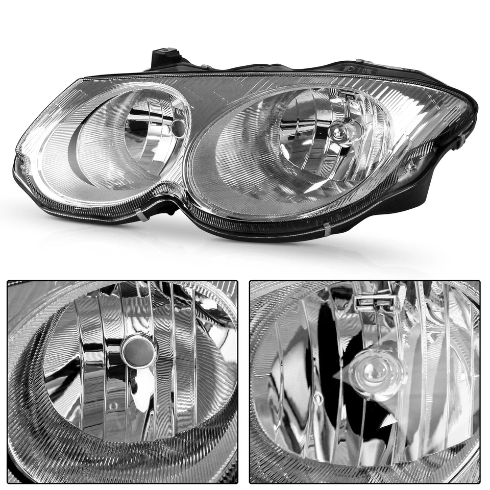 Par de faros izquierdo y derecho sin bombillas para Chrysler 300M 1999-2004 Foto 3 de 4