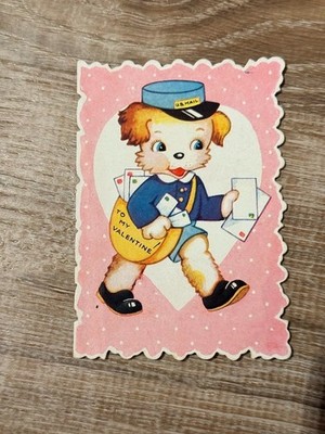 Vintage Valentine Trading Card Die Cut Ephemera Romance Love Paper Lace AD39