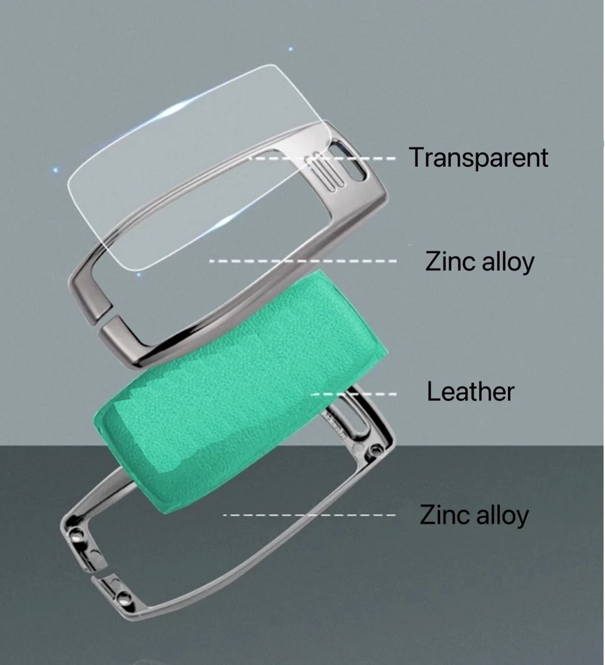 Funda de cuero para llavero Mercedes-Benz C E S GLK CLS 560 A63 GTR AMG Foto 3 de 3