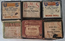 Vintage Piano Roll Lot Waltz Lot 3 Player Piano Rolls Mixed Titles VG