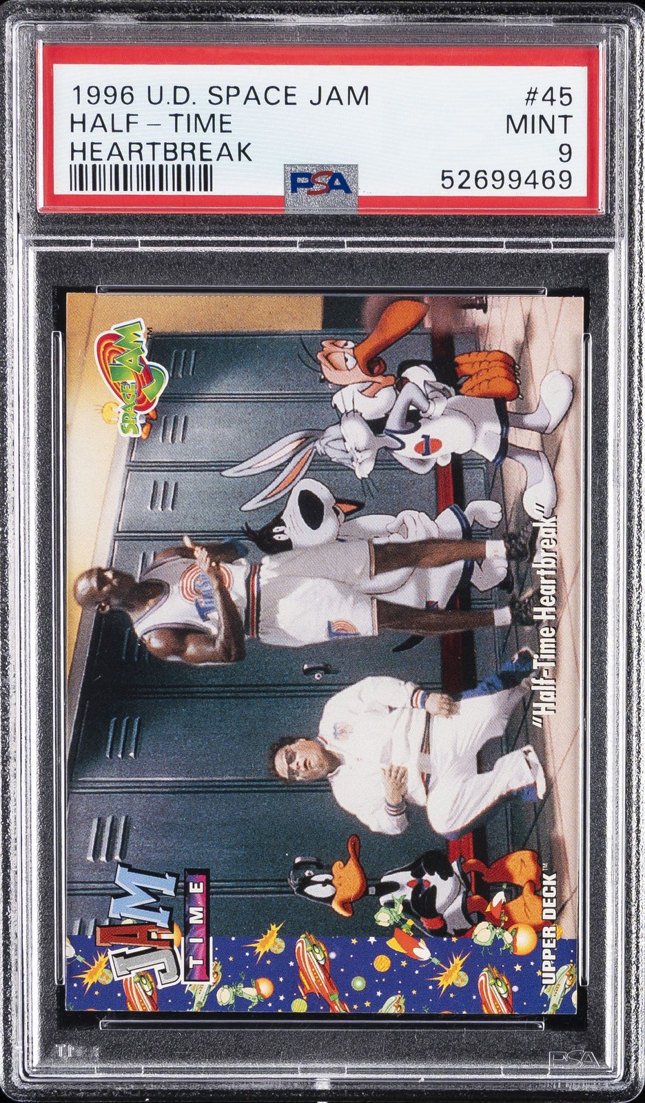 1996 UD SPACE JAM HEARTBREAK #45 HALF-TIME PSA 9