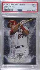 2015 Topps Triple Threads Onyx 30/50 Mike Trout #64 PSA 7 2f4