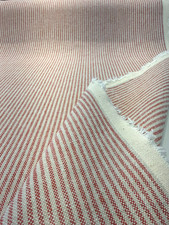 Cullen Ticking Stripe Bay Berry PK Drapery Upholstery Fabric By the Yard