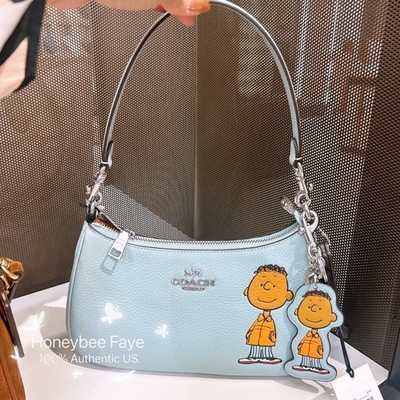 NWT Coach X Peanuts Teri Shoulder Bag With Franklin CBJ80 | eBay