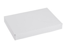 Boxes Gift 100 White 10" x 7" x 1 ¼”  Cardboard Small Lingerie Retail Store