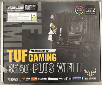 ASUS TUF GAMING B550-PLUS WIFI II AMD B550 Socket AM4 Motherboard ATX