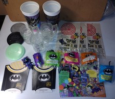 Vintage Batman Batman Returns McDonald's Happy Meal Toys Bag Box Lot Sale Cup