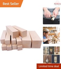 Basswood Carving Blocks Set 12 Pieces for Wood Carving and Whittling