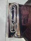 Vintage Single Valve Slide Getzen Deluxe Baritone - G Bugle - Chrome - With Case