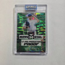 2023 Leaf Metal Jonathan Santucci 1/1 Pre Production Proof Green Mojo Yankees