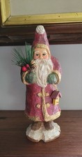Vintage Primitive Belsnickle Santa Mica Glitt...