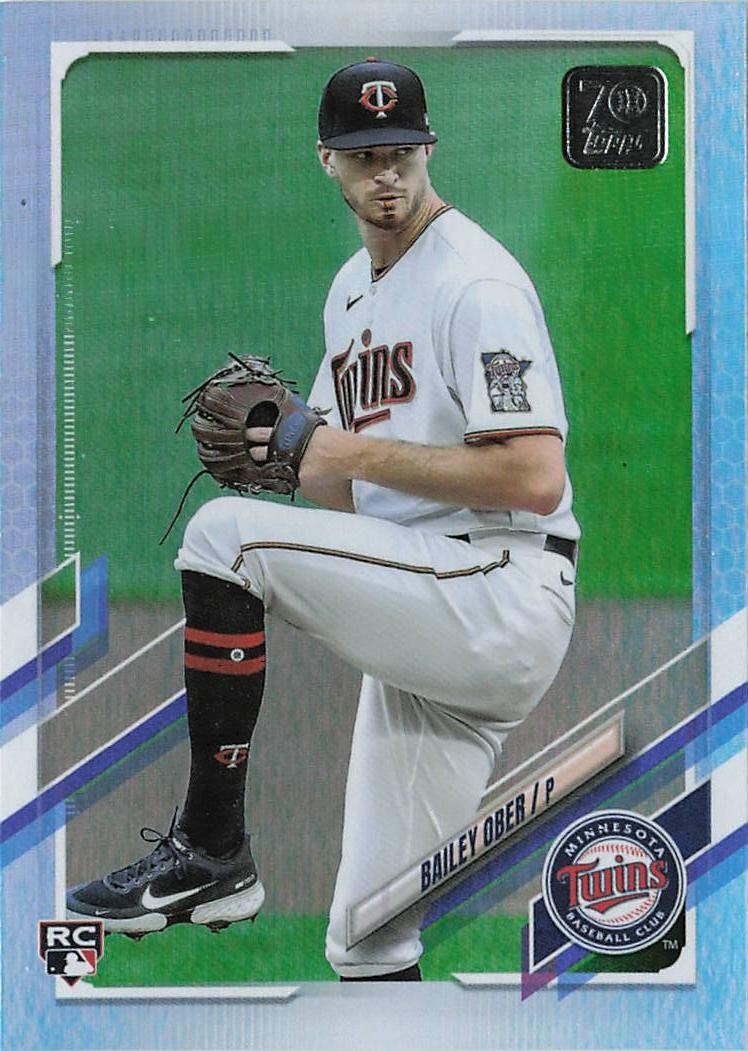 2021 Topps Update #US84 Bailey Ober Rainbow Foil Minnesota Twins