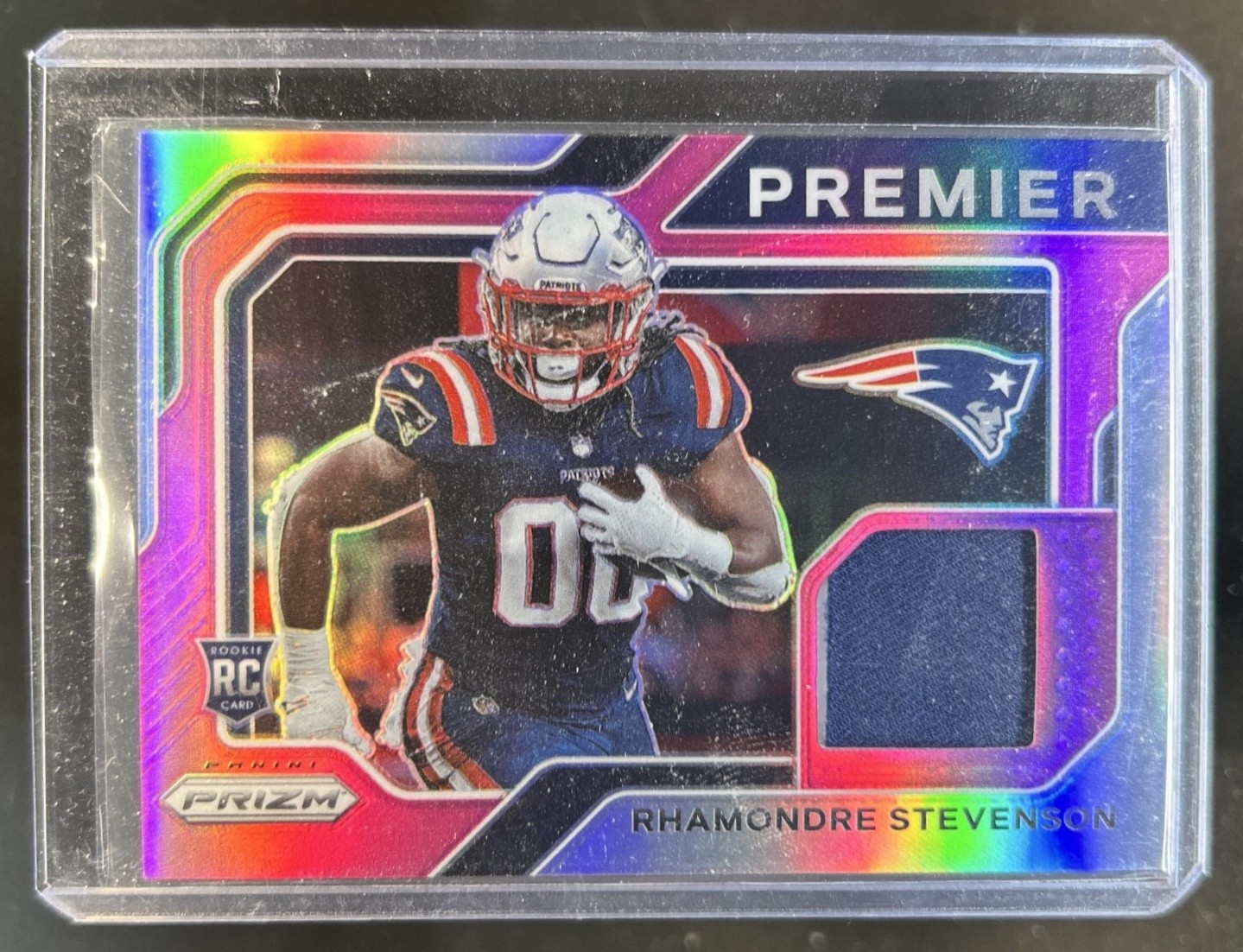 Rhamondre Stevenson Panini Prizm Premier Jersey #PJ29 Pink