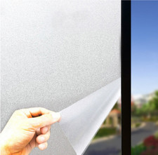 Frosted Glass Sticker Static Cling Window Film Privacy For Office Bathroom DIY