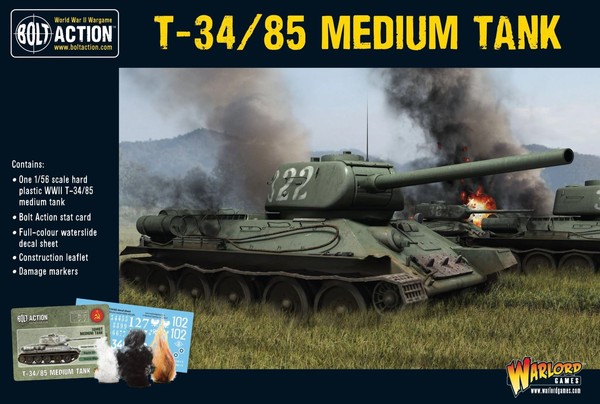 Bolt Action T34/85 Medium Tank Miniaturen Und Modelle Warlord Games-image