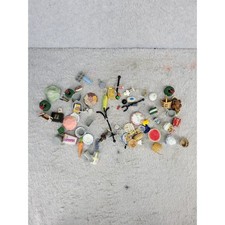 Large Lot Of Miniature Dollhouse Food Accessories Christmas Kitchenware