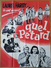 QUEL PETARD laurel et hardy affiche cinema originale 160x120 R60s big noise 