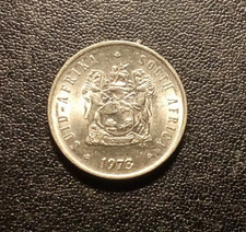 Moneda de cinco centavos Sudáfrica 1973