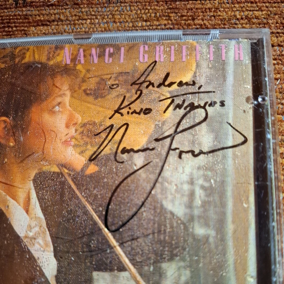 Nanci Griffith - Storms ( SIGNED CD 1989 ) Signed By Nanci Griffith Very Rare - Image 2 of 4