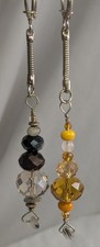 2 Gemstone Energy Glass KeyRings/Fobs  Repels NegativityLove /1