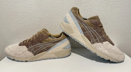 Mira de gel para hombre Asics gris topo gamuza cuero talla 13 H711L-1212 NUEVA SIN CAJA - Imagen 10 de 18