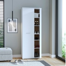 Armadio Scarpiera Multiuso 2 Ante 6 Ripiani 70x35x180h Nube Vari Colori