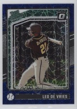 2024 Panini Donruss Optic Rated Prospects Blue Velocity Prizm Leo De Vries 19e9