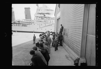 Haifa British Ship Arrival of Haile Selassie Family 1936 Negus Ethiopia