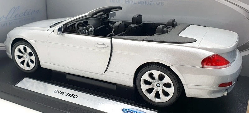 Welly 1/18 Scale Diecast TY3913 - BMW 645Ci - Silver - Image 2 of 4