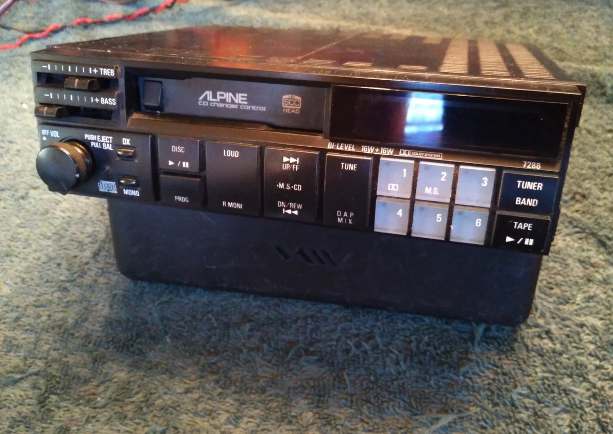 ALPINE 7288 AM/FM CASSETTE & CD CHANGER CONTROL, RARE, LAMBO