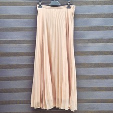 ZARA Plissee-Maxirock Plisseerock Beige, Gr. ...