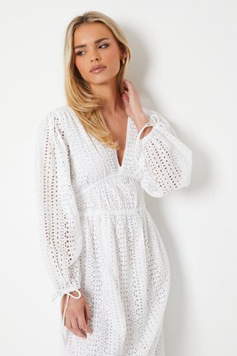 Shirt Dress White Broderie Dress Asos ASOS DESIGN Broderie Tent