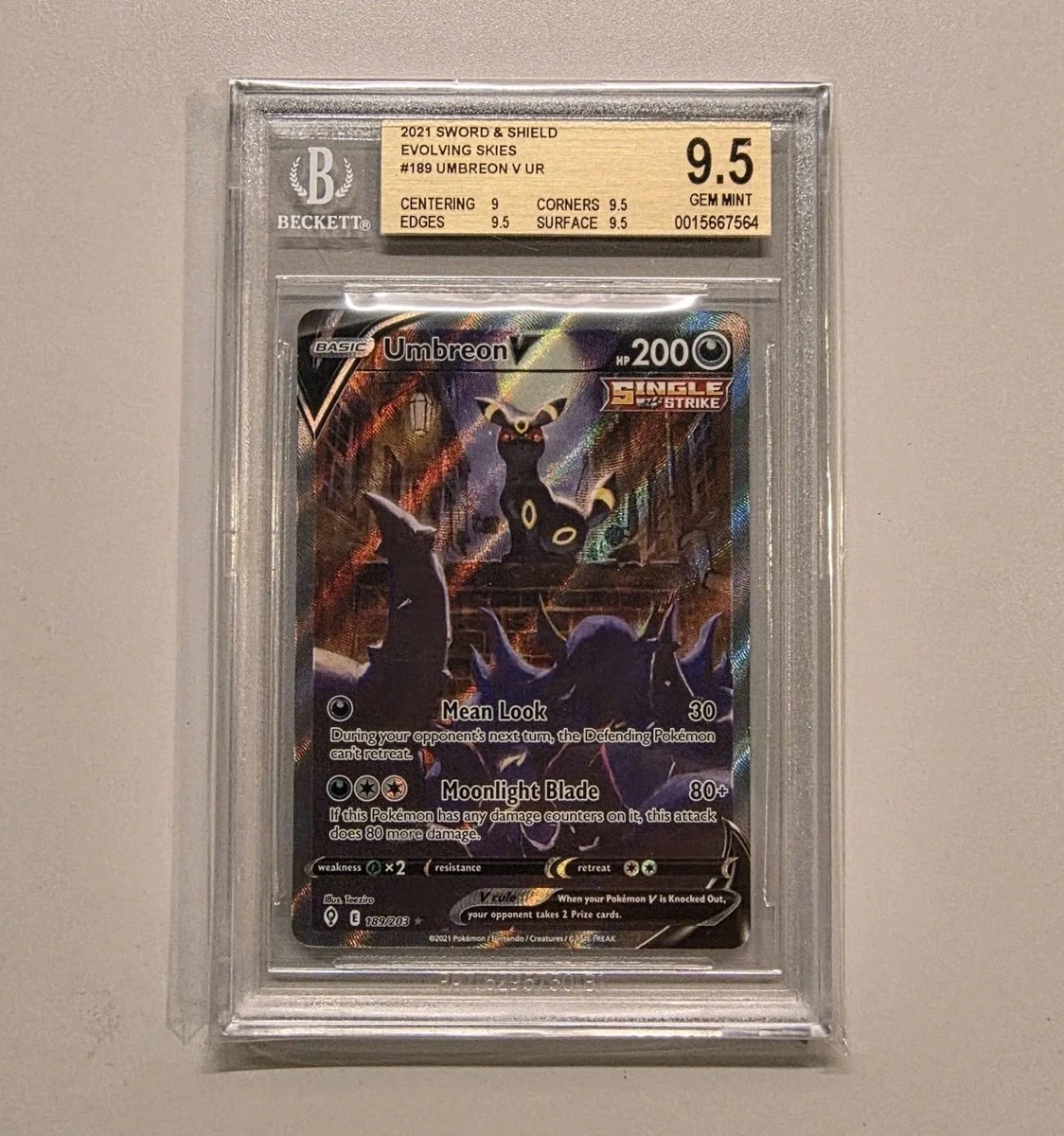 Umbreon V 189/203 SWSH07: Evolving Skies for sale | eBay