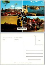 Continental Grand Harbour Malta Carriage Postcard