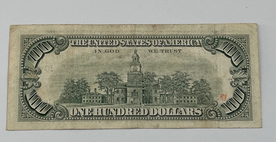 1990 $100 One Hundred Dollar Bill 20864629 Federal Reserve Note Legal Tender USA - Image 3 of 4