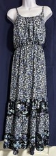 ELLE Blue Lavender Floral Sleeveless Maxi Dress Size XS