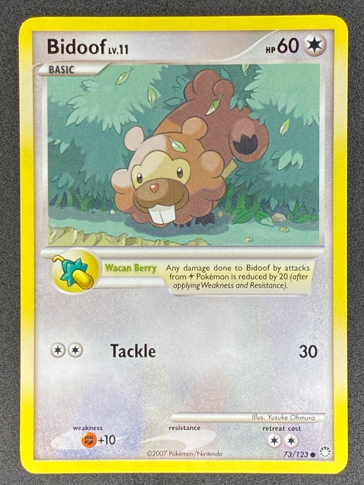 Pokémon Bidoof 73/123 MT Mysterious Treasures NM