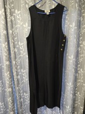 Original TY Wear black sleeveless midi shift dress in size 18.
