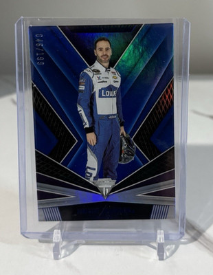 JIMMIE JOHNSON 2023 Panini Chronicles Titanium Racing #3 BLUE /199