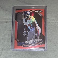 2025 Panini Prizm Black Red Prizm Michael Strahan  /299!! Color Match RARE! 