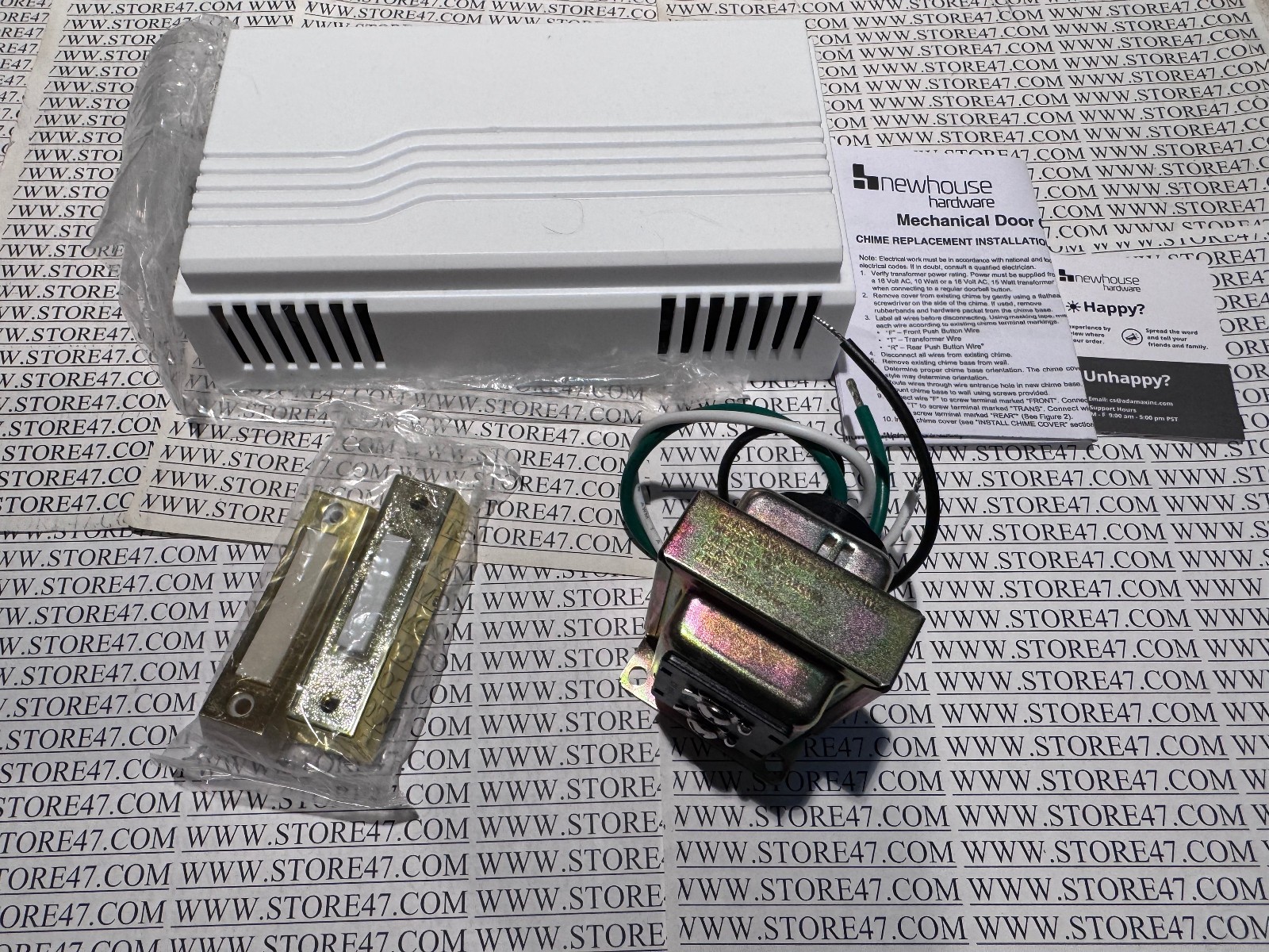 Electric 2-Tone Door Bell Chime Kit wired 16V 10VA Transform