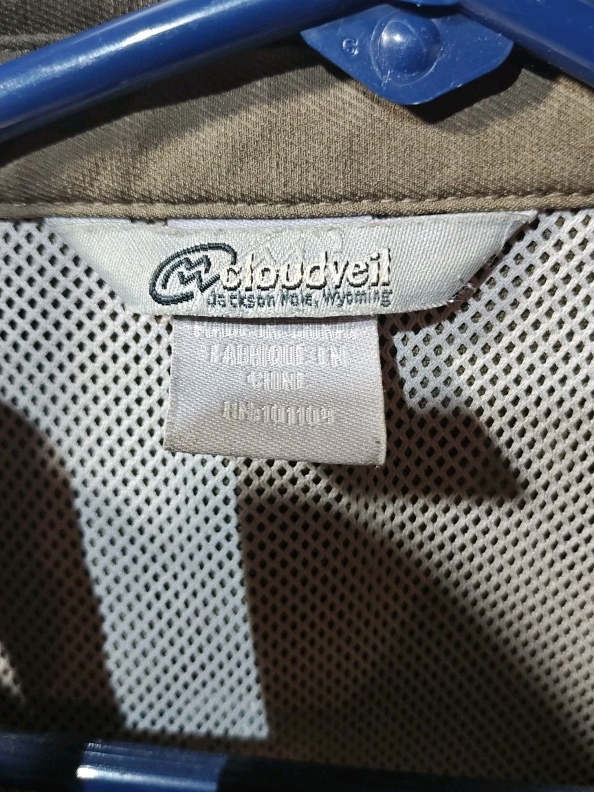 Cloudveil Performance Shirt Womens Button Top Zip… - image 12