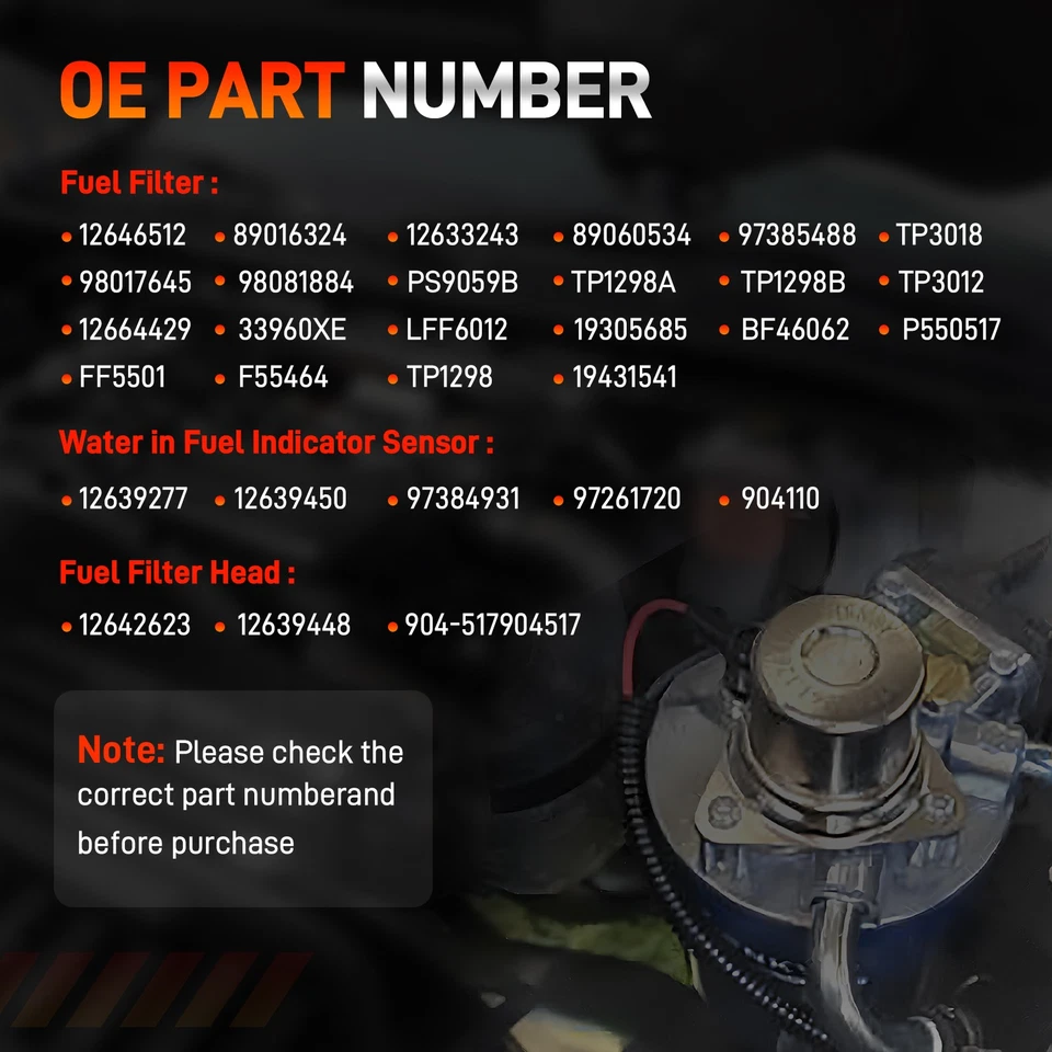 Fuel Filter Housing For 6.6L Duramax 2005-2012 Chevrolet Silverado 2500 HD 3500H - Image 4 of 4