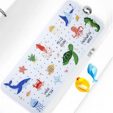 Baby Bath Mat for Tub Non Slip Kids Bathtub Extra X-Large, Under the Sea