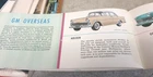 1962 GM Range USA  Original Sales Brochure EK HOLDEN CHEV Cadillac PONTIAC etc