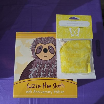 Scentsy Buddy-SUZIE THE SLOTH- 10th Anniversary Edition- New In box-with Scent