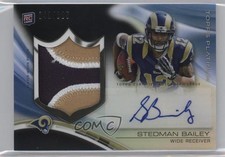 2013 Topps Platinum Rookie Refractor Black /125 Stedman Bailey Patch Auto 1b6